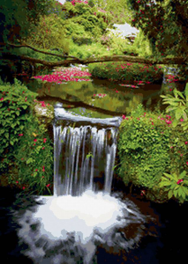 водопад - природа, водопад - предпросмотр