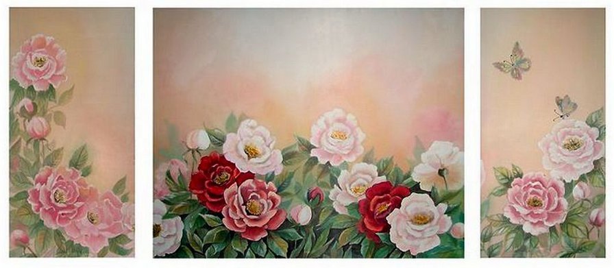 триптих-розы - оригинал