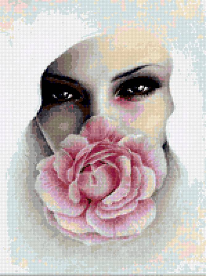 дама с розой - предпросмотр