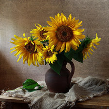 Схема вышивки «подсолнечник»