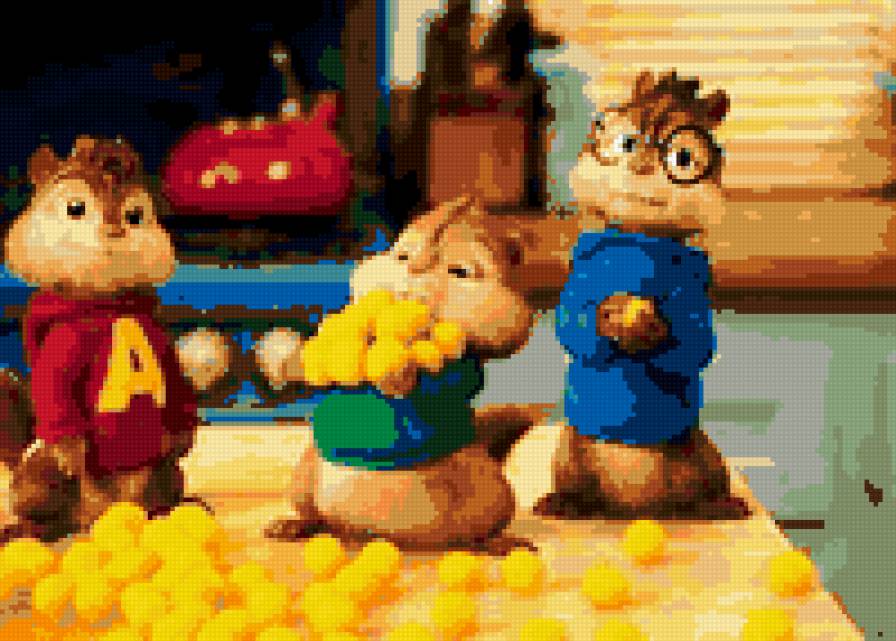 Элвин и бурундуки - мультяшки, детские - предпросмотр