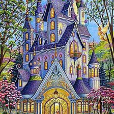 Схема вышивки «Замок»