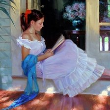 Схема вышивки «девушка»