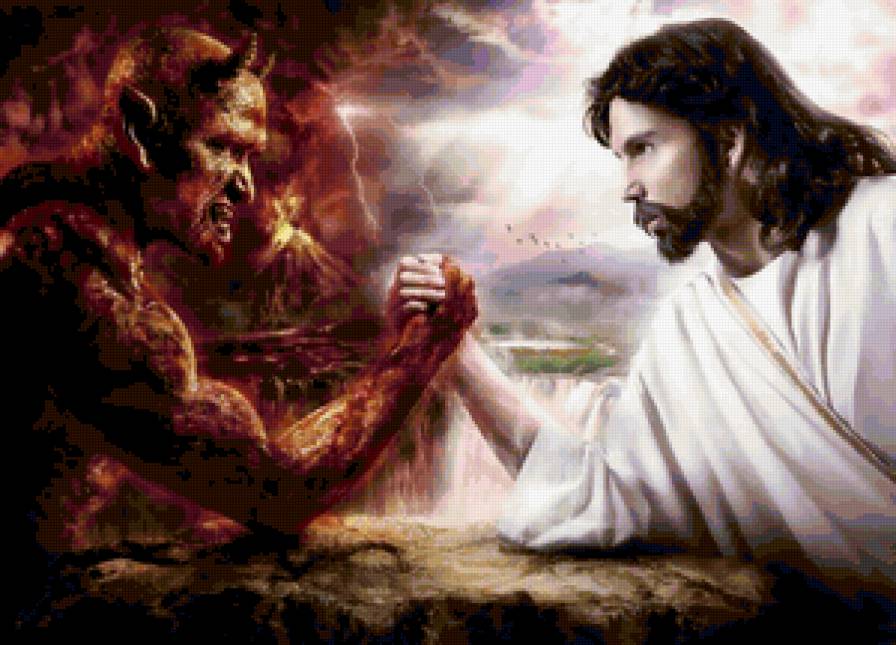 Бог & дьявол - бог, фентези, религия, дьявол - предпросмотр