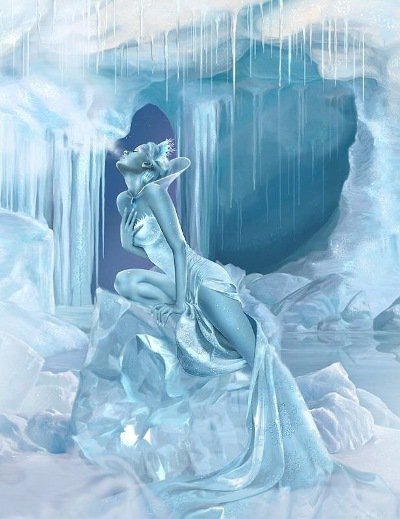 Ледяная леди - девушка, лед, леди, зима, женщина - оригинал