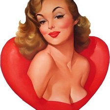 Схема вышивки «Красотка»