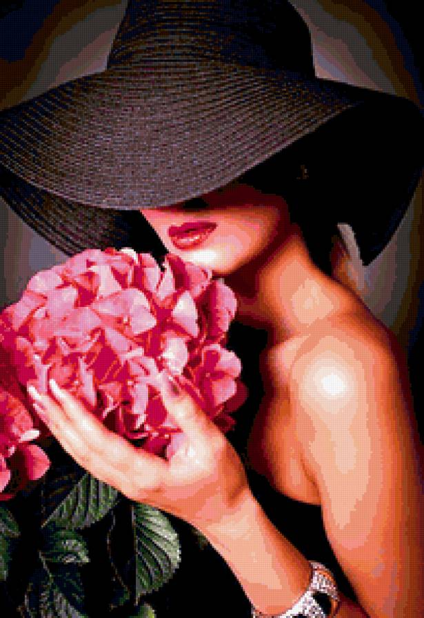 Дама в шляпе - предпросмотр