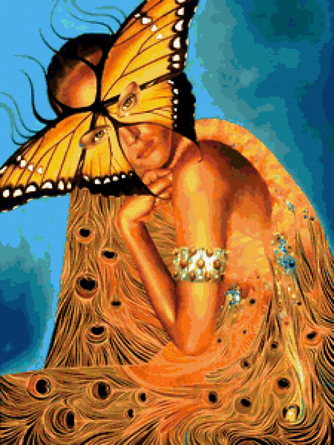 Бабочка маска - предпросмотр