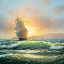 Схема вышивки «Вдали»