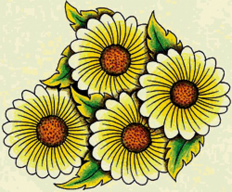 Ромашки - цветы, ромашки - предпросмотр