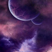 Схема вышивки «космос»