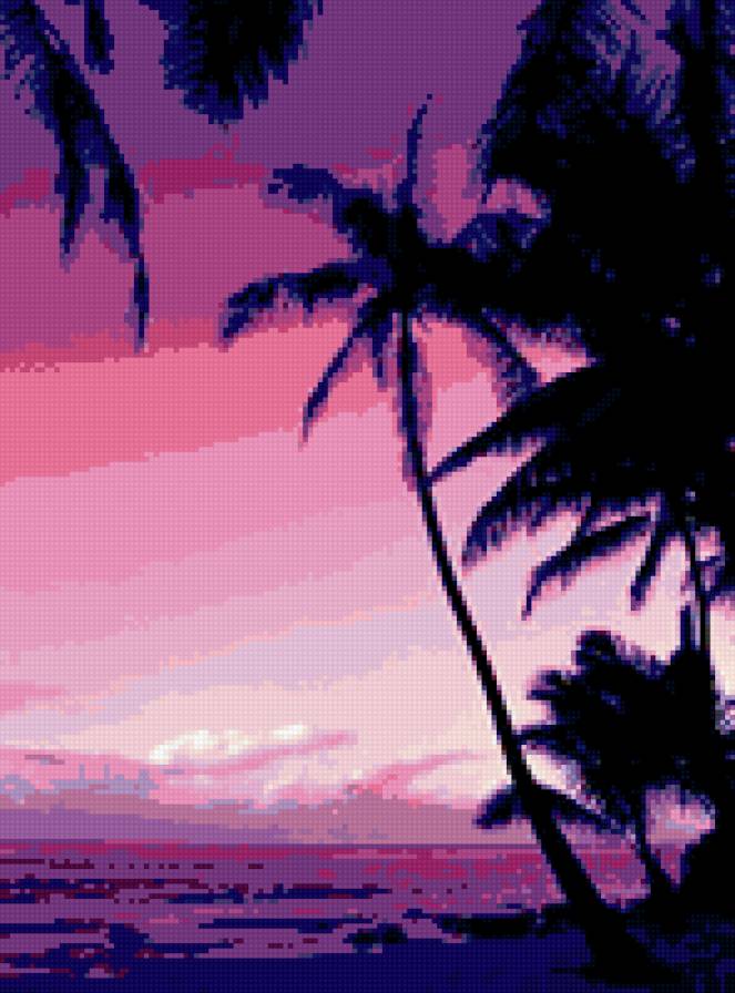 вечерний пляж - предпросмотр