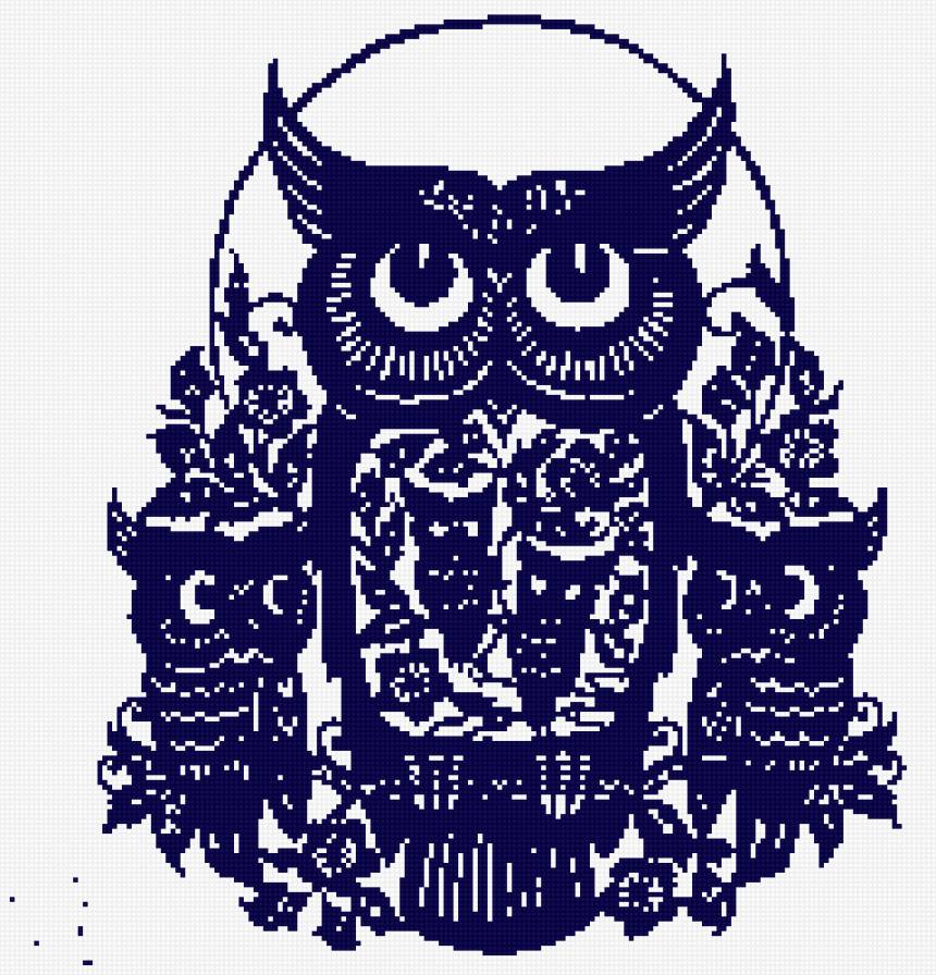 сова с совятами - предпросмотр