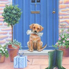 Схема вышивки «доставка газет»