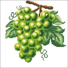 Оригинал схемы вышивки «виноград» (№370735)