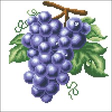Оригинал схемы вышивки «виноград» (№370742)