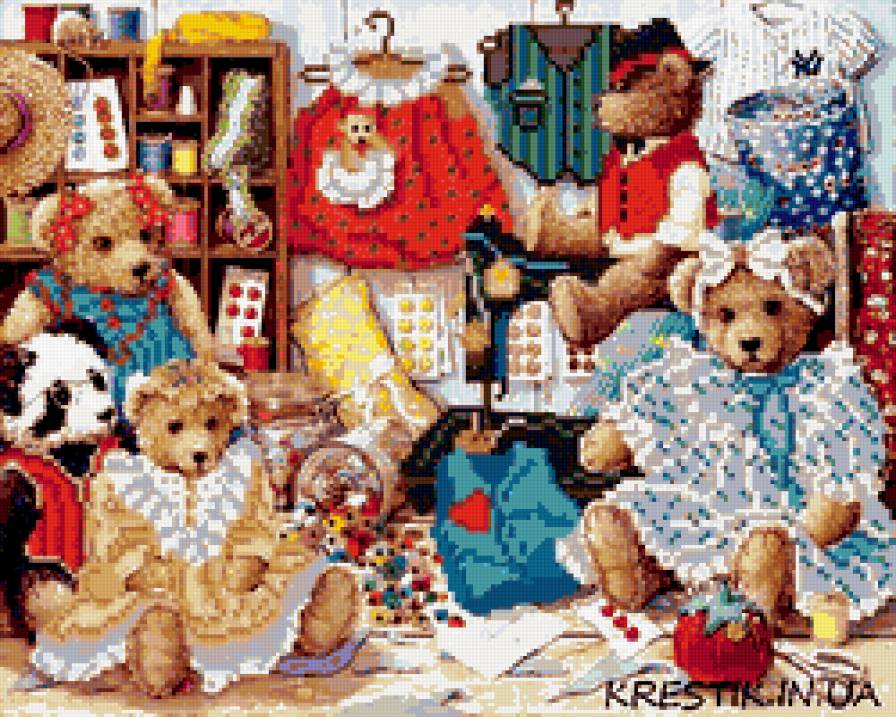 мишки - игрушки, кукла, дети, детям, мишка, игрушка, ребенок, младенец, детская - предпросмотр