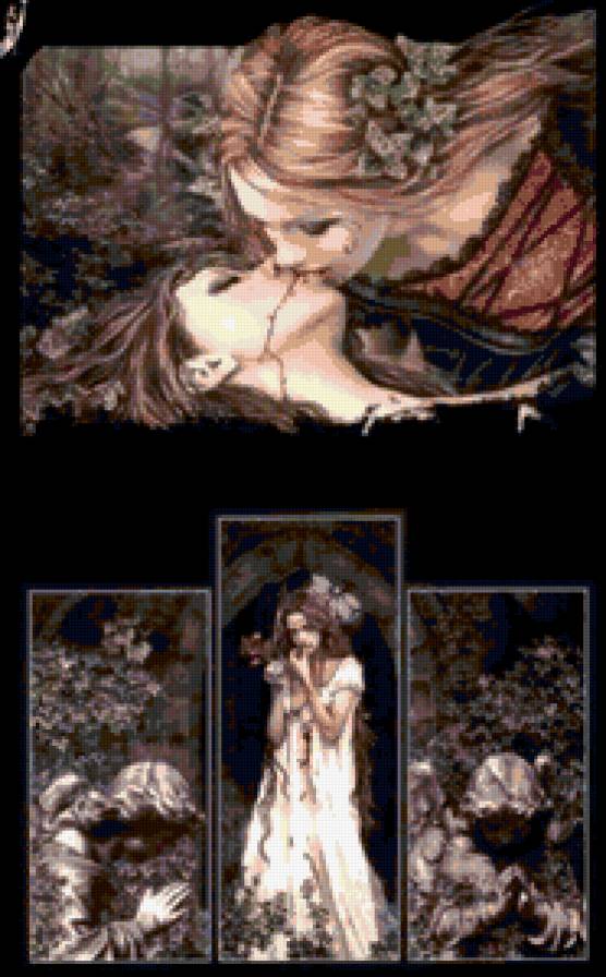 Полиптикс "Дарк" 2/2 - вампир, триптикс, темный - предпросмотр