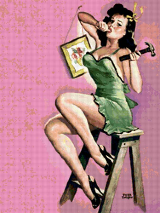 №371405 - ретро, девушка - предпросмотр