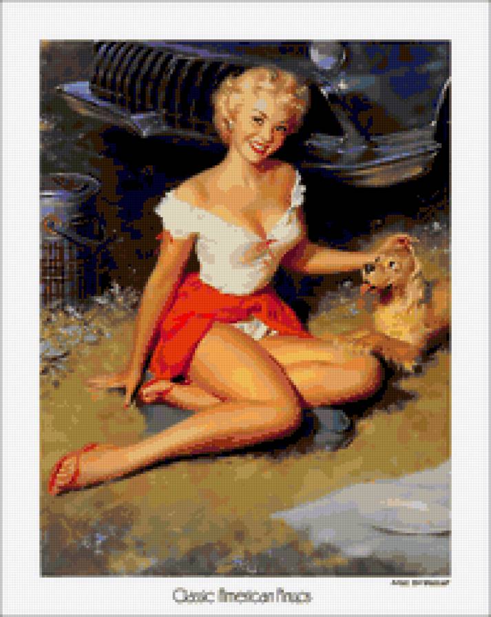 №371409 - машина, собачка, девушка - предпросмотр