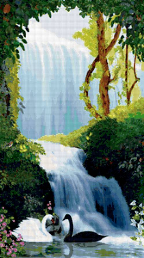 пара лебедей - предпросмотр