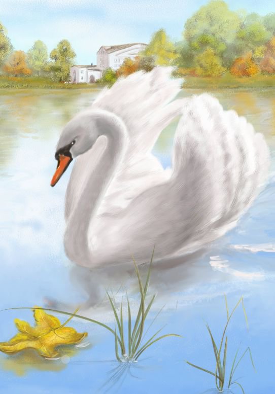 белый лебедь - оригинал