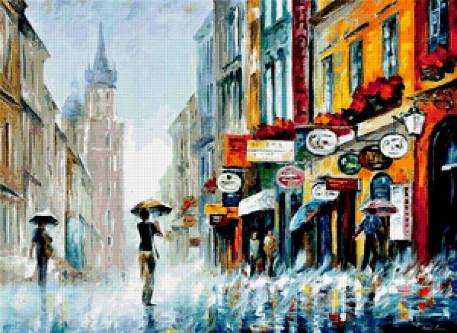 Дождливо - масло - предпросмотр