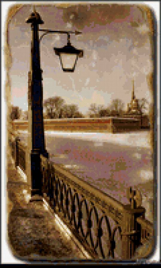 фонарь на набережной - предпросмотр