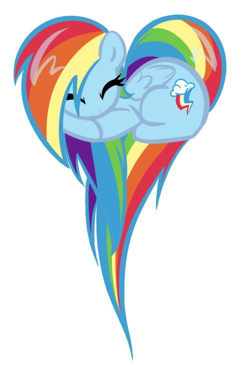 Rainbow Dash: heart! - радуга, пони, rainbow dash, my little pony, сердечки, heart - оригинал