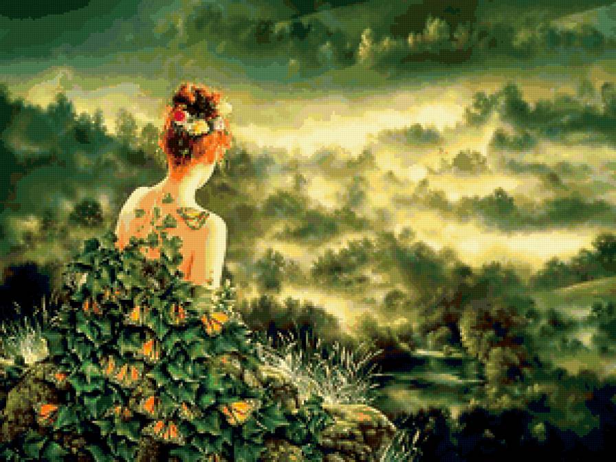 лесная фея - картина - предпросмотр