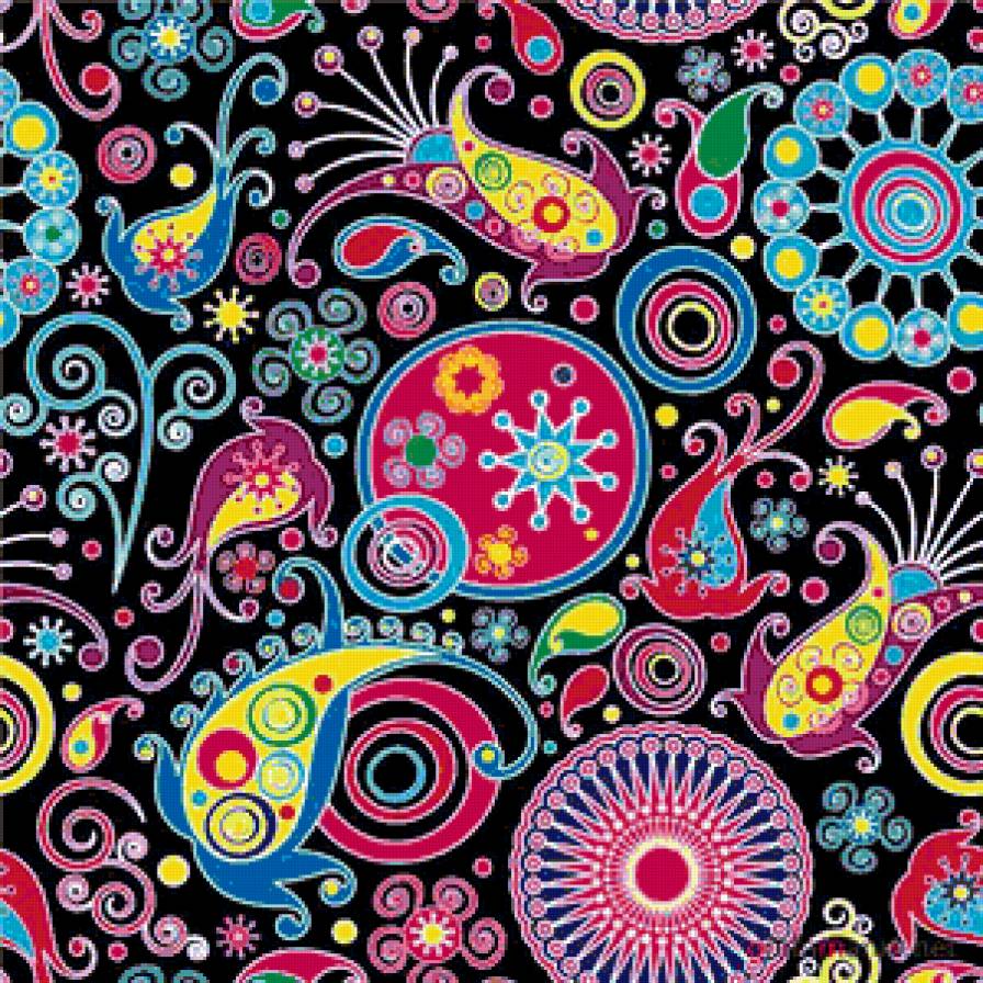 подушка - цветы, узор, подушка - предпросмотр