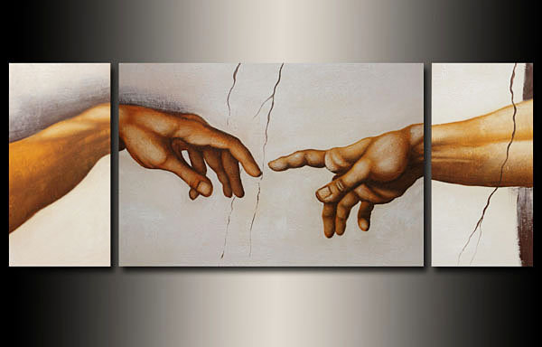 №372484 - прикосновение, рука, триптих - оригинал