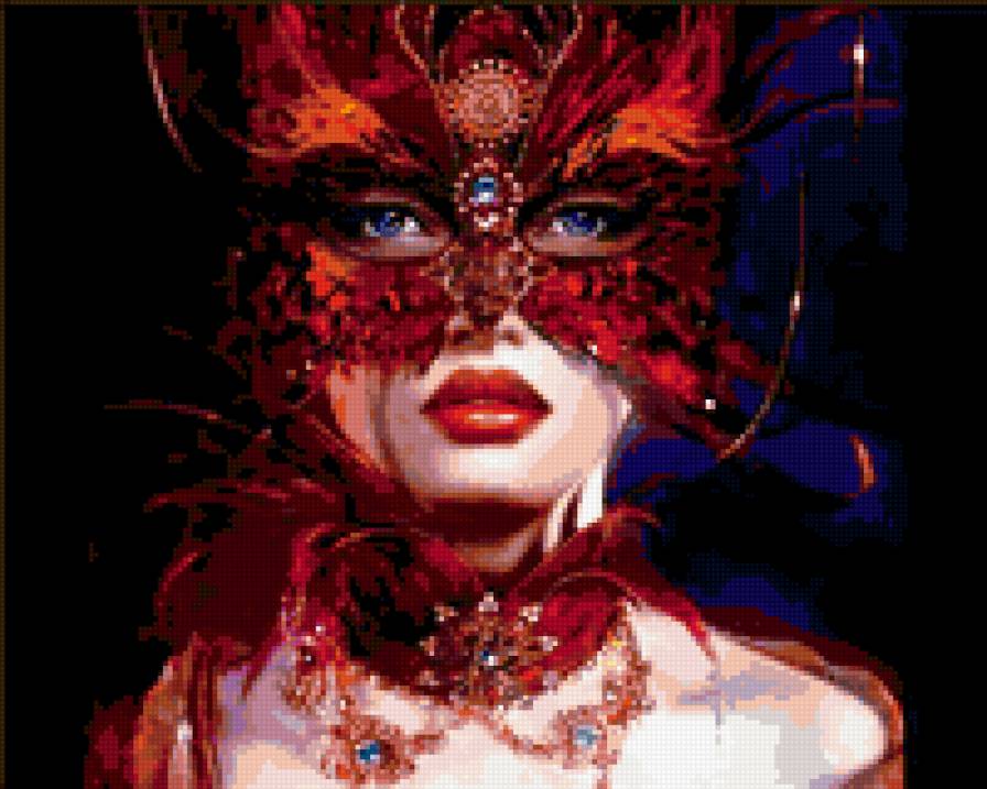 №372931 - маска, девушка - предпросмотр