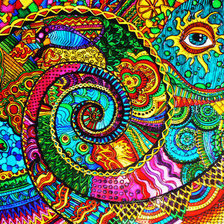 Схема вышивки «Яркое»