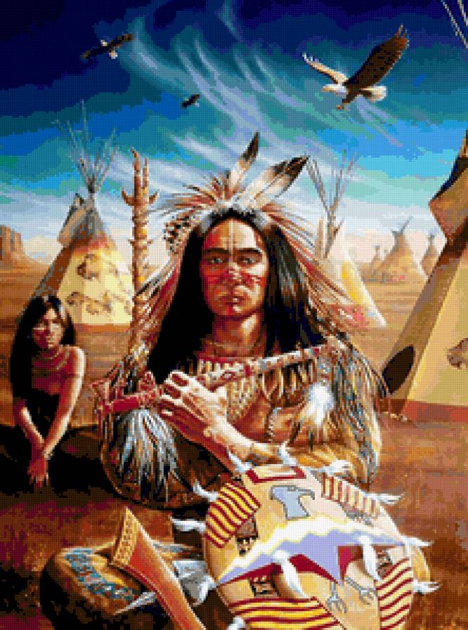 индейцы - картина - предпросмотр