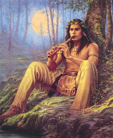 индеец - картина - оригинал