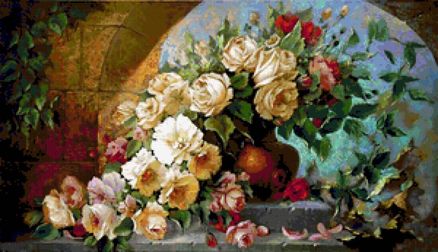 №373734 - картины, цветы, дети, фэнтези, красота женщины, девушка, живопис - предпросмотр