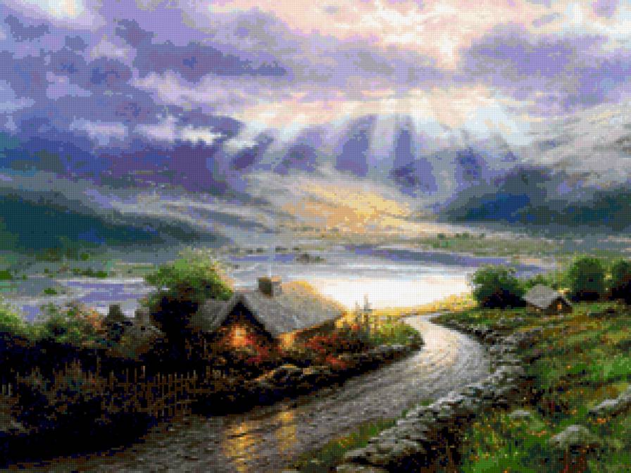 №373882 - цветы, девушка, живопис, фэнтези, дети, картины, красота женщины - предпросмотр