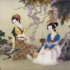 Схема вышивки «Гейша»