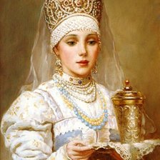 Схема вышивки «Русская красавица»