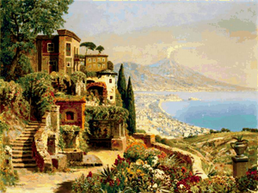 картина - море, лето, пейзаж - предпросмотр