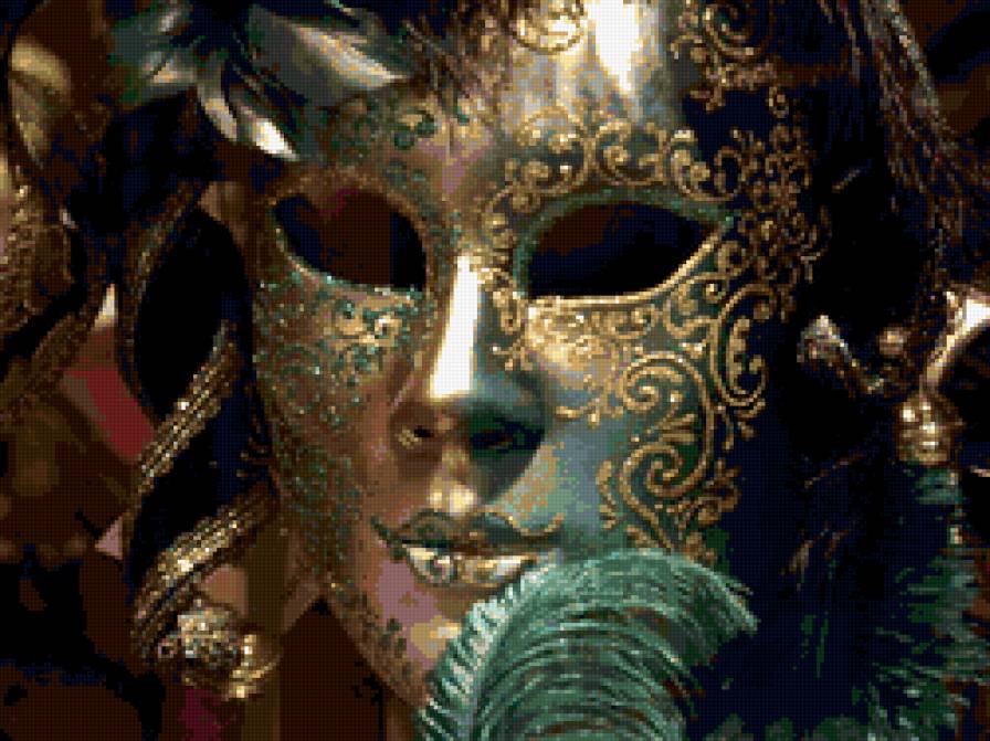 маска - люди, праздник, карнавал, веселье, венеция, маски - предпросмотр