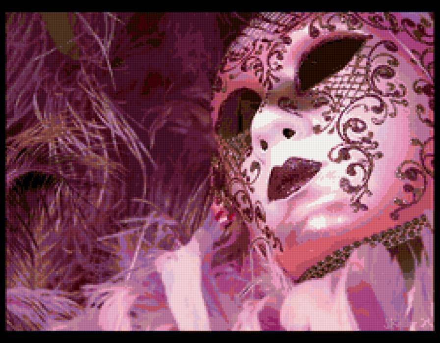 маска - карнавал, люди, праздник, маски, венеция, веселье - предпросмотр