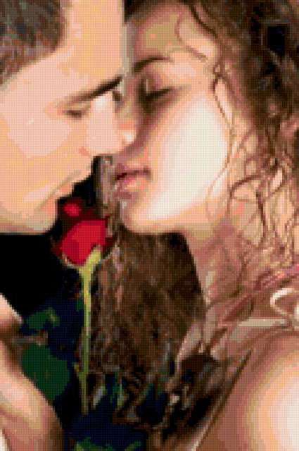 первый поцелуй - романтика, пары - оригинал