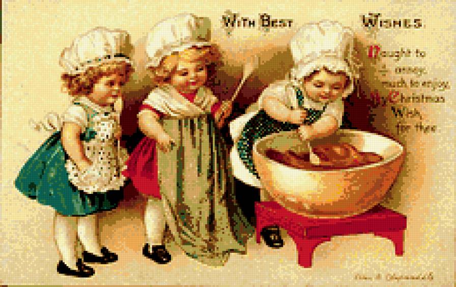 ретро дети - чашка, дети, поворята, ребенок, девочка, ретро - предпросмотр