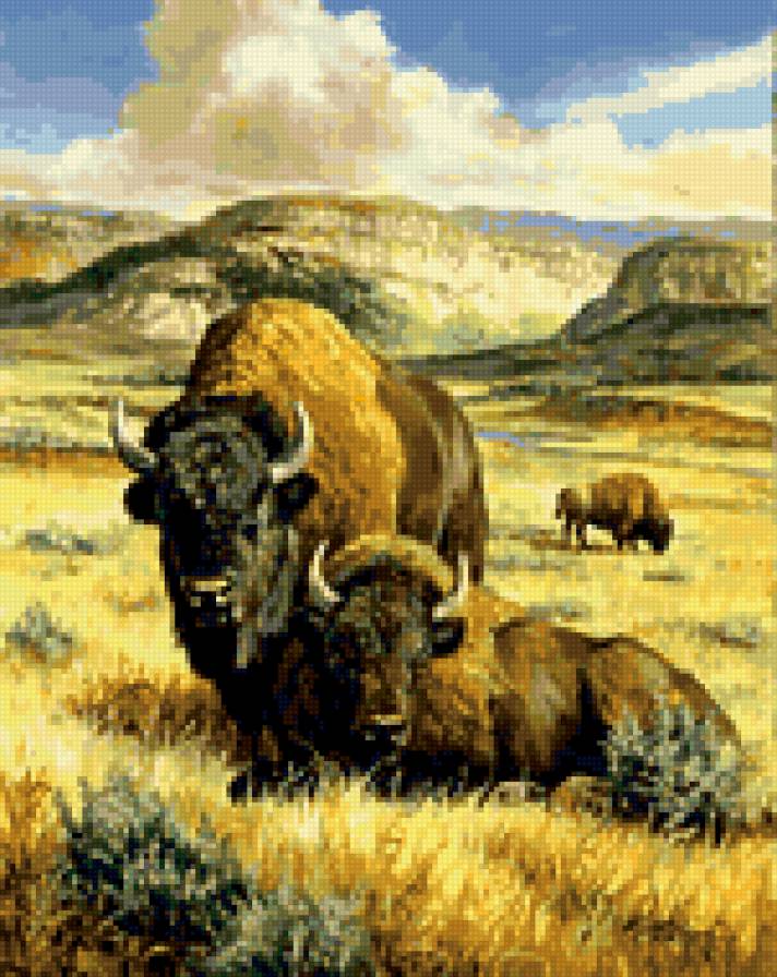 0109 - красота, природа, лето, картина, животные - предпросмотр