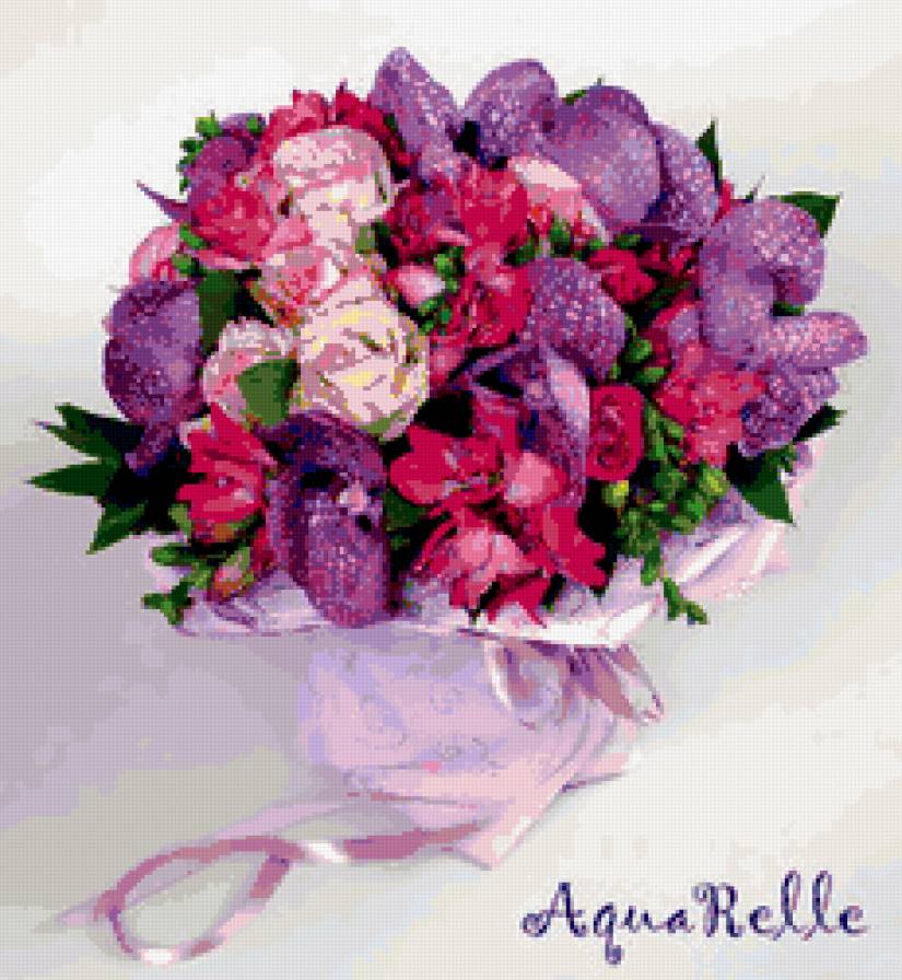 Свадебный букет 5 - цветы, свадьба, букет - предпросмотр