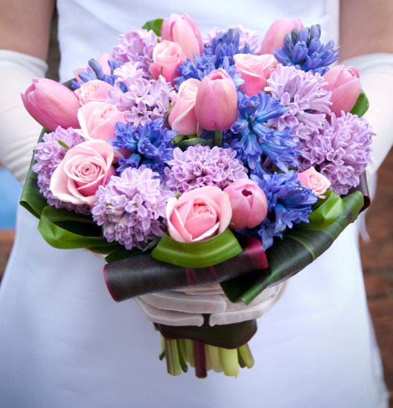 Свадебный букет 16 - свадьба, розы, цветы, букет - оригинал