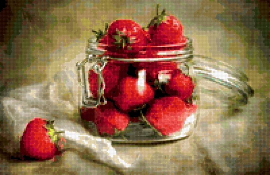Клубника - натюрморт, фрукты - предпросмотр