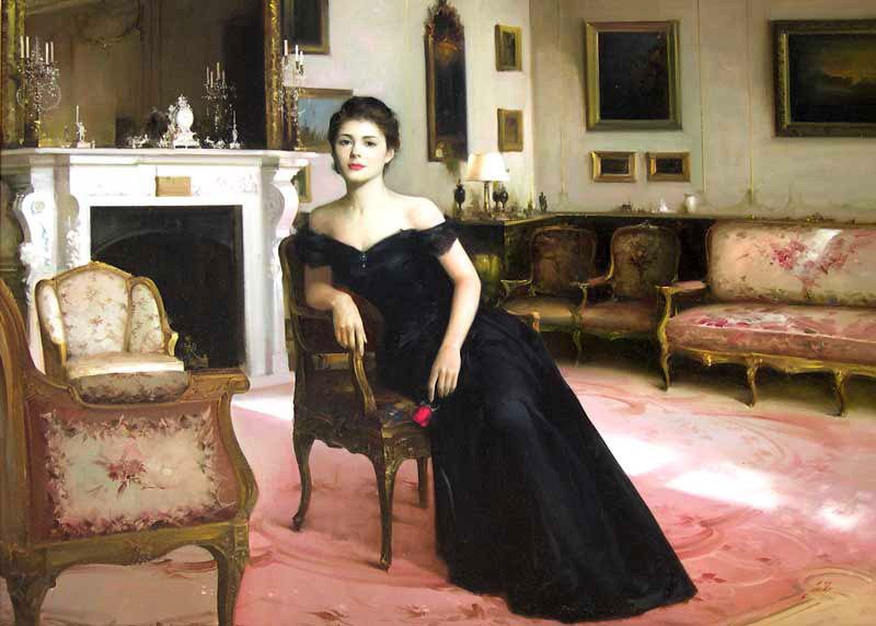 девушка - девушка, цветы, женщина, она, образ - оригинал